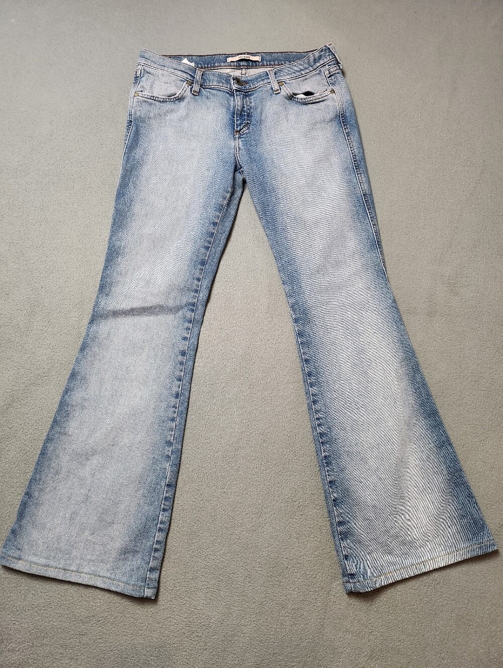 Mavi Marie 596 Y2K Low Rise Flare Jeans Light Wash 30 Vintage